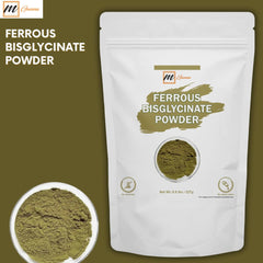 mGanna Ferrous Bisglycinate powder scoop shows easy measurement for DIY blends