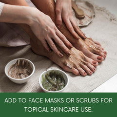 mganna neem leaf powder being mixed into a facial mask recipe