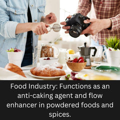 mGanna precipitated silica powder in action for cosmetic, industrial, and general formulations.