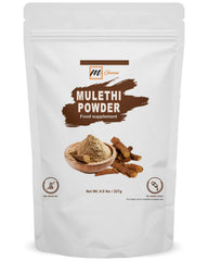 mGanna mulethi powder packaging showcasing purity for health and beauty DIY blends.