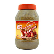 Mi Fibra Diaria Apple Fiber Powder bottle on the counter supports daily digestive health.