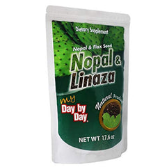 MI FIBRA DIARIA label closeup shows Canadian flax and Nopal source for balanced digestion