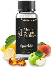 Miami Scents Diffuser Sparkle front bottle view for luxury home ambiance