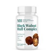 MICHAEL'S Black Walnut Hull Complex bottle supports gut health and travel readiness.