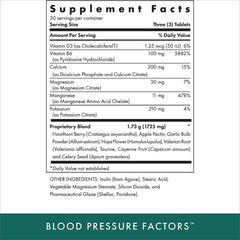 MICHAEL'S Blood Pressure Factors bottle close-up highlighting the label.