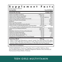 Michael's Health Naturopathic Teen Girls Multivitamin tablets close-up for easy daily dosing.