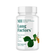 MICHAEL'S Lung Factors bottle front shows 60 vegetarian tablets for lung support