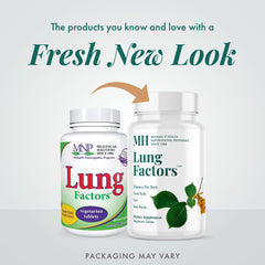MICHAEL'S Lung Factors tablets stacked for a vegetarian formula.