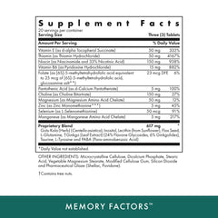 Michael's Memory Factors bottle label highlighting kosher and vegetarian formulation.