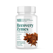 MICHAEL'S Recovery Zymes pancreatin bottle supports post-workout recovery.