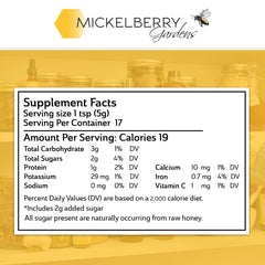 Mickelberry Gardens Bee Pollen being poured as a topping