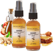 Mickelberry Gardens immune spray bottle close-up for on-the-go wellness.
