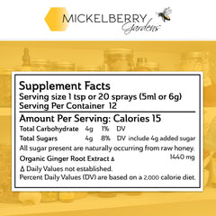 Mickelberry Gardens organic ginger shots set, two-pack packaging.