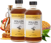 Mickelberry Gardens Pollen Honey Tonic bottle pour supports daily respiratory comfort