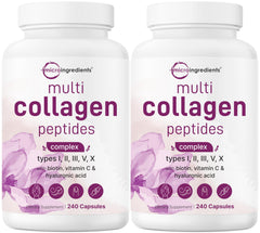 Micro Ingredients 2Pack Multi Collagen bottle for daily wellness
