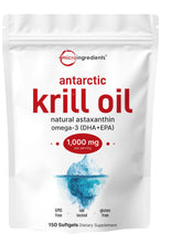 Micro Ingredients Antarctic Krill Oil bottle presents a pure, potent EPA/DHA option.