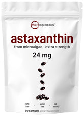 Micro Ingredients Astaxanthin softgels for daily eye and joint support.