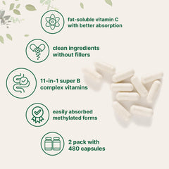 Two-pack packaging of Micro Ingredients B Complex for value and consistency.