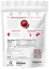 Micro Ingredients beet root powder scoop for precise measurement in shakes.