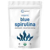 Micro Ingredients blue spirulina powder in a jar adds vibrant color to smoothies.