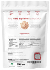 Micro Ingredients camu camu powder dispense jar for easy mixing