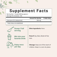 Micro Ingredients COQ10 scoop in bowl for easy dosing and consistency.