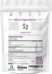 Micro Ingredients DIM+ softgels 400mg serving for balanced daily intake