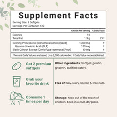 Micro Ingredients Evening Primrose Oil softgels arranged for easy daily use.