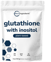 Micro Ingredients glutathione powder with scoop for easy daily antioxidant support.