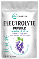 Micro Ingredients Hydration Electrolyte Concord Grape tub for refreshing mineral support