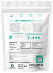 Micro Ingredients Hydration Electrolyte Powder container on kitchen counter with lemon aroma for refreshing hydration