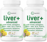 Micro Ingredients Liver Advanced+ bottle with capsules for daily nutrient support