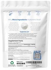 Micro Ingredients hyaluronic acid serum powder low-molecular-weight dissolves quickly in water
