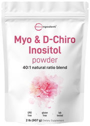 Micro Ingredients Myo-Inositol-D-Chiro Inositol pouch close-up for premium powder