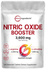 Micro Ingredients Nitric Oxide bottle front view for gym performance support