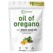 Micro Ingredients Oil of Oregano softgels bottle for convenient daily immune support.