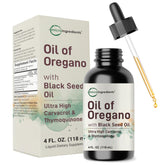 Micro Ingredients Oil of Oregano with Black Seed Oil bottle drops for daily wellness.