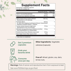 Micro Ingredients Saffron+ label closeup highlighting premium blend