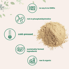 Micro Ingredients sunflower lecithin powder bag shows freshness and storage.