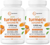 Micro Ingredients turmeric curcumin bottle front highlights 1000mg strength for joint comfort