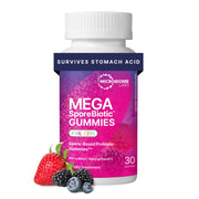 Microbiome Labs MegaSporeBiotic Kids berry gummies for a kid-friendly daily probiotic routine