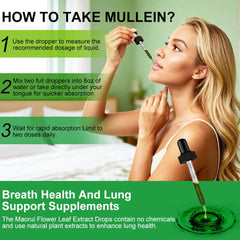 MICUEVU Mullein Drops label view illuminates natural ingredients and usage hints