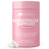 Midtown Supplements Menopause bottle closeup with capsules for balance