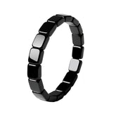 MIFYNN hematite bracelet for men closeup beads show natural texture and wearable style