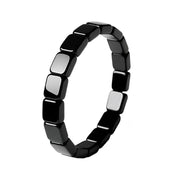 MIFYNN hematite bracelet for men closeup beads show natural texture and wearable style