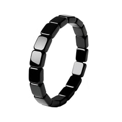 MIFYNN hematite bracelet for men closeup beads show natural texture and wearable style