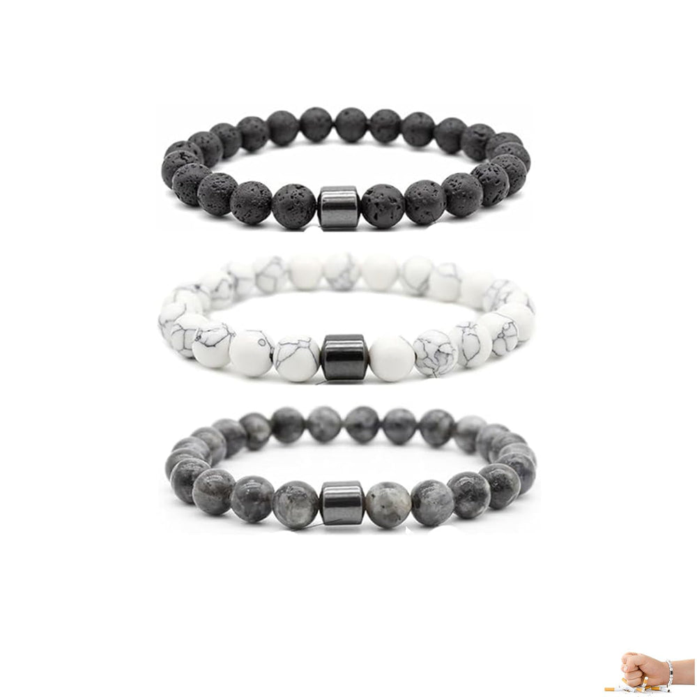 MIFYNN quit smoking bracelet pack 3 closeup shows stylish design for daily use and cravings support.