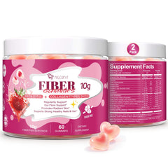 Migcopat bottle front with sugar free fiber gummies for daily wellness
