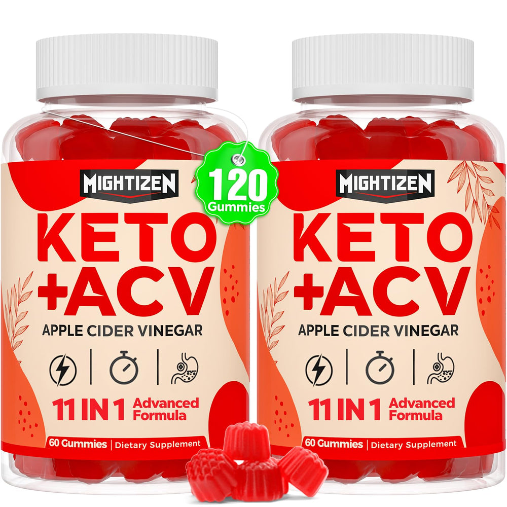 Mightizen Apple Cider Vinegar Gummies bottle for daily detox support and convenient wellness.