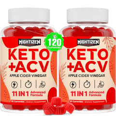 Mightizen Apple Cider Vinegar Gummies bottle for daily detox support and convenient wellness.